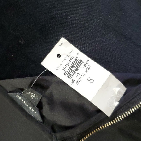 Ann taylor fringed long sleeve statement top NWT black - Picture 5 of 6